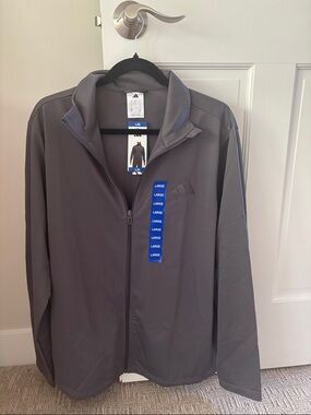 New Men’s Large Addias zip up jacket